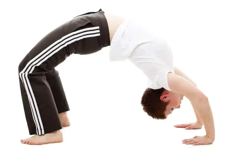 Bridge stretching exercise